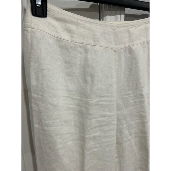 Talbots Petites Womens Irish Linen Straight Leg Lightweight Pants Size 6 Classic - Picture 4 of 9